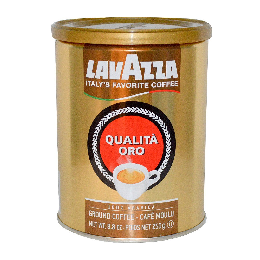 Lavazza Qualita Oro Espresso ground (12/8.8oz Cans) - Sunbelt Imports Inc.