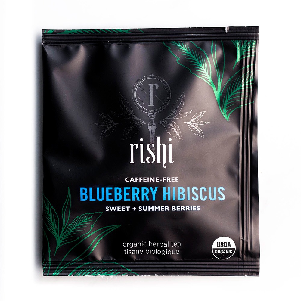 Rishi Blueberry Hibiscus Tea Sachet (50 ct) .